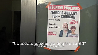 'Courçon, ensemble contre le RN' par Stéphanie Muzard, Benoît Biteau législatives 2024