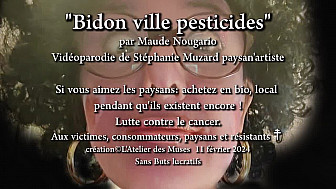 'Bidon ville pesticides' par Maude Nougario vidéoparodie de Stéphanie Muzard