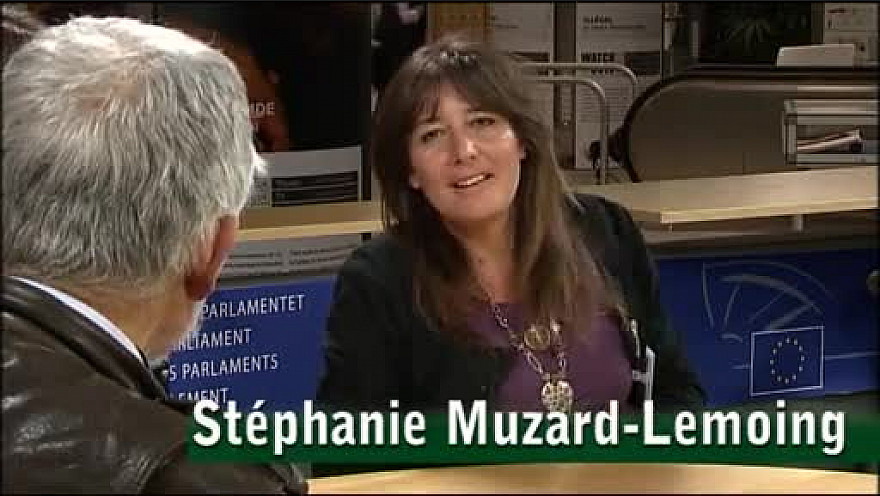 Stéphanie Muzard à la TV du Parlement Européen