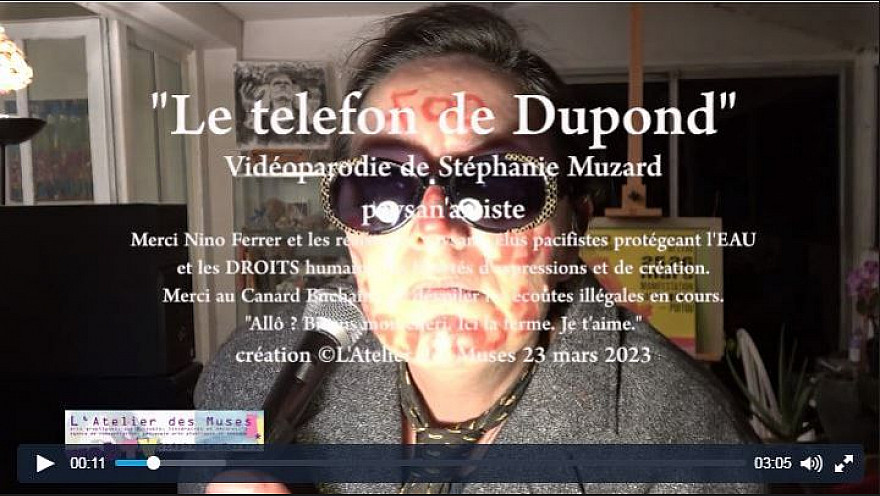 ' Le téléfon de Dupond' vidéoparodie de Stéphanie Muzard