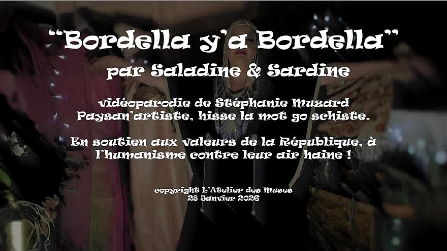 'Bordella y'a Bordella' vidéoparodie de Saladine et Sardine par Stéphanie Muzard